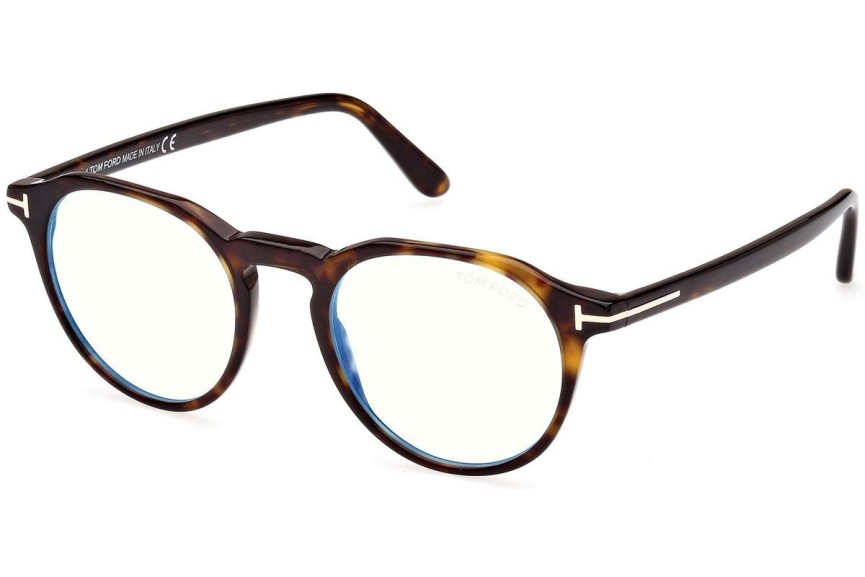 Okuliare Tom Ford FT5833-B 052 Okrúhle Havana