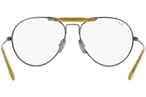 Okuliare Ray-Ban Titanium Collection RX8063V 1223 Pilot Strieborné