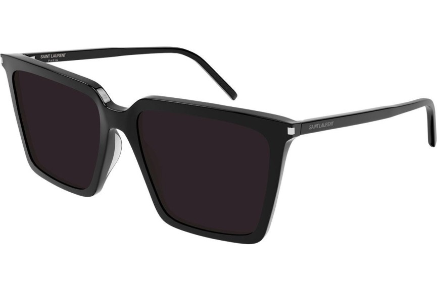 Slnečné okuliare Saint Laurent SL474 001 Squared Čierne