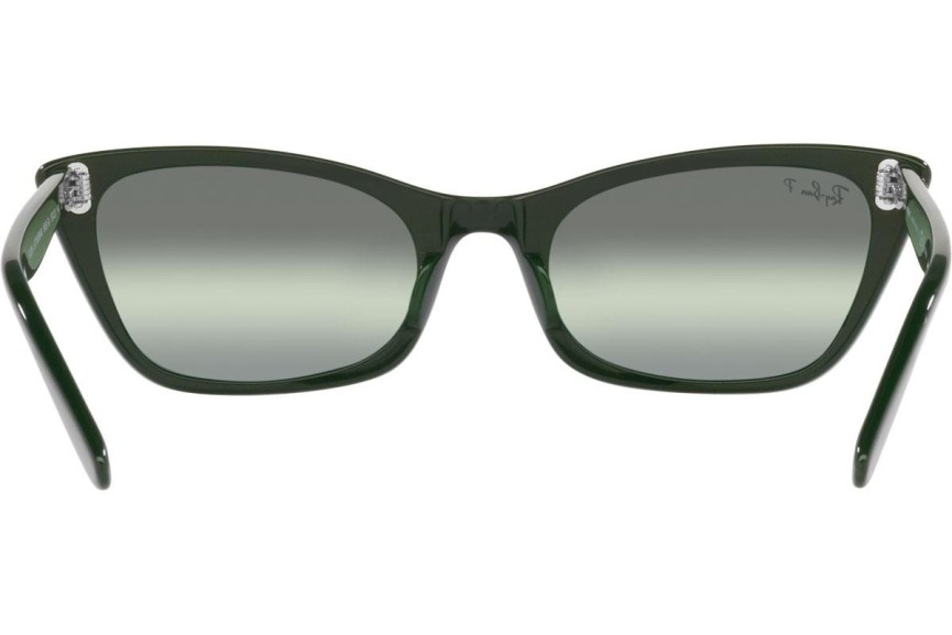 Slnečné okuliare Ray-Ban Lady Burbank Chromance Collection RB2299 6659G4 Polarized Cat Eye Zelené