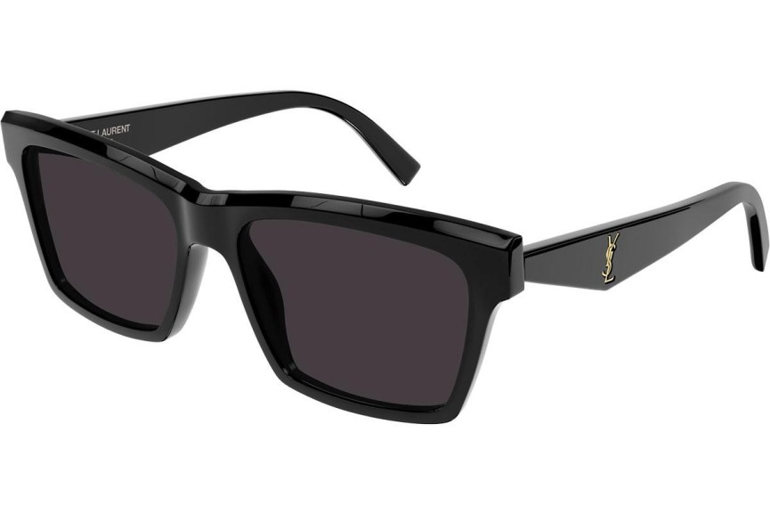 Slnečné okuliare Saint Laurent SLM104 004 Polarized Squared Čierne