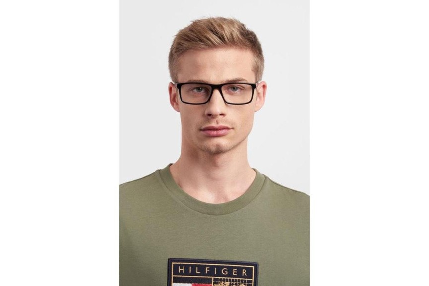 Okuliare Tommy Hilfiger TH1909 807 Obdĺžníkové Čierne