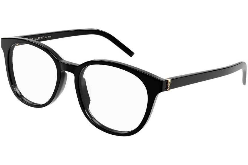 Okuliare Saint Laurent SLM111/F 001 Okrúhle Čierne