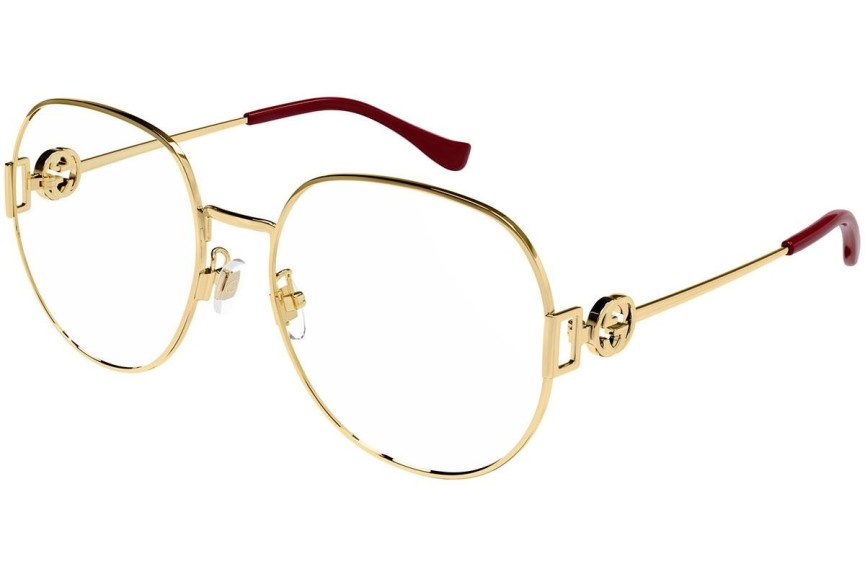 Okuliare Gucci GG1208O 001 Okrúhle Zlaté