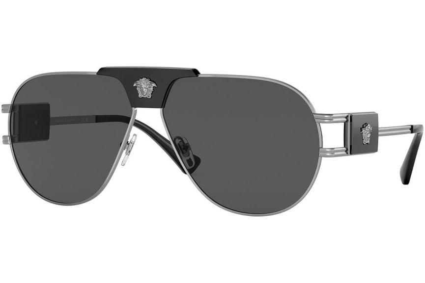 Slnečné okuliare Versace Special Project Aviator VE2252 100187 Pilot Strieborné