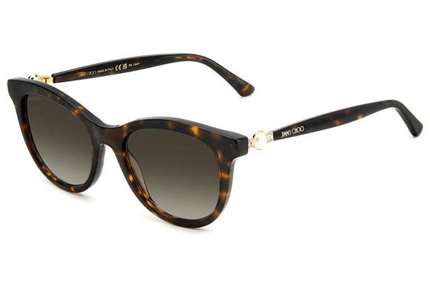 Slnečné okuliare Jimmy Choo ANNABETH/S 086/HA Cat Eye Havana