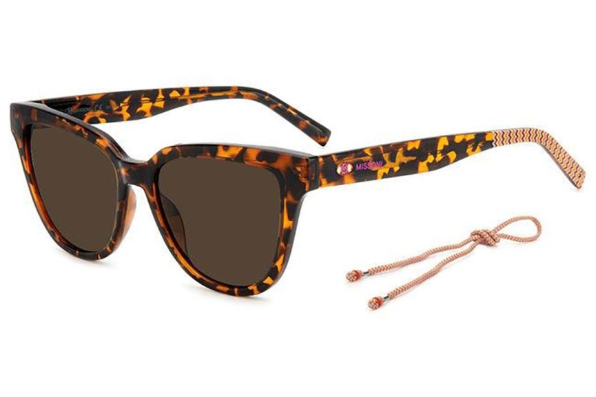 Slnečné okuliare M Missoni MMI0141/S 086/70 Cat Eye Havana