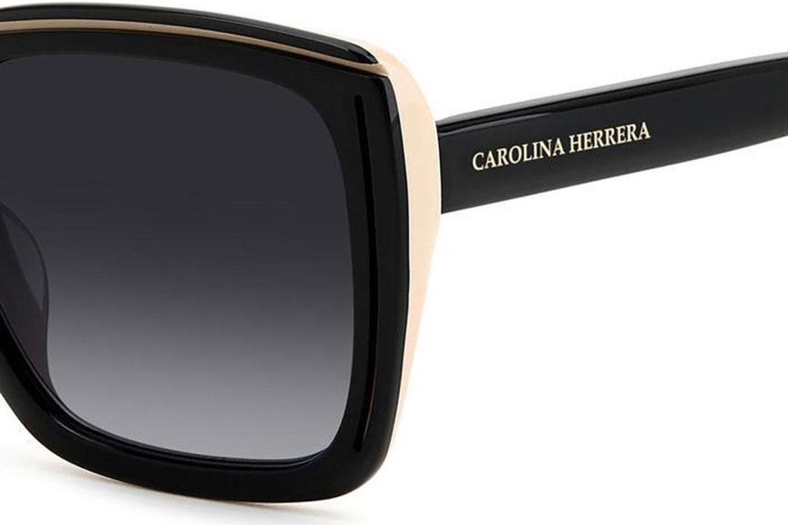 Slnečné okuliare Carolina Herrera HER0143/G/S KDX/9O Squared Čierne