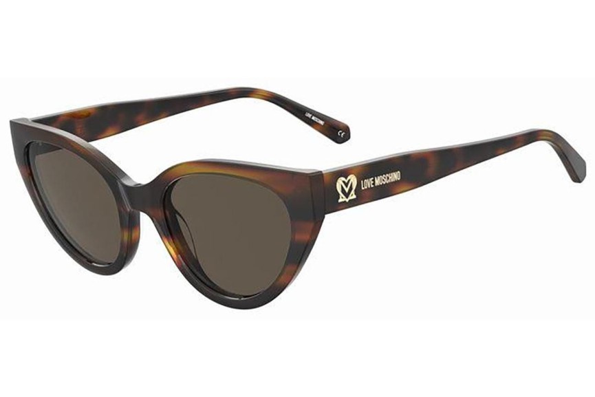 Slnečné okuliare Love Moschino MOL064/S 05L/70 Cat Eye Havana