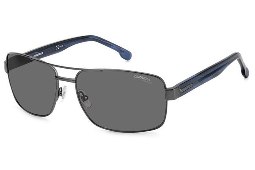 Slnečné okuliare Carrera CARRERA8063/S R80/M9 Polarized Obdĺžníkové Strieborné