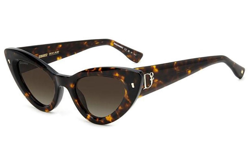 Slnečné okuliare Dsquared2 D20092/S 086/HA Cat Eye Havana