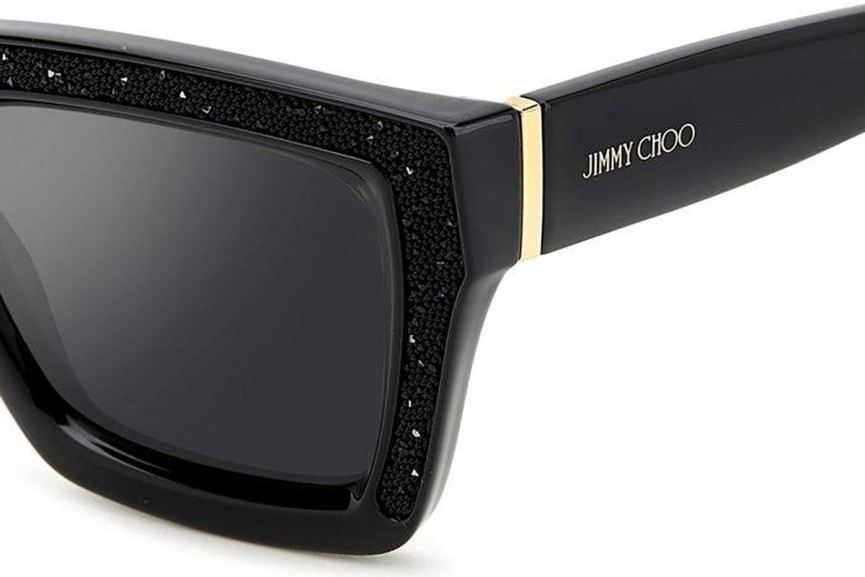 Slnečné okuliare Jimmy Choo MEGS/S 807/T4 Obdĺžníkové Čierne