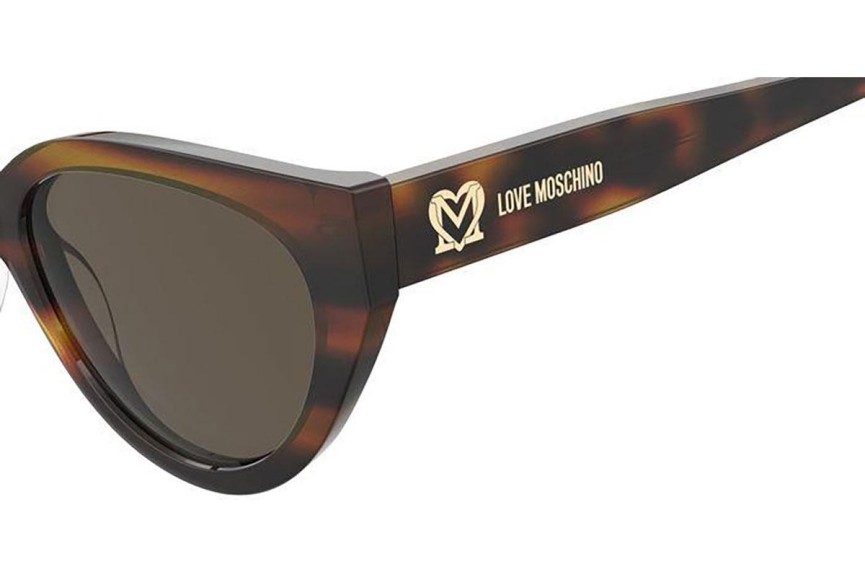 Slnečné okuliare Love Moschino MOL064/S 05L/70 Cat Eye Havana