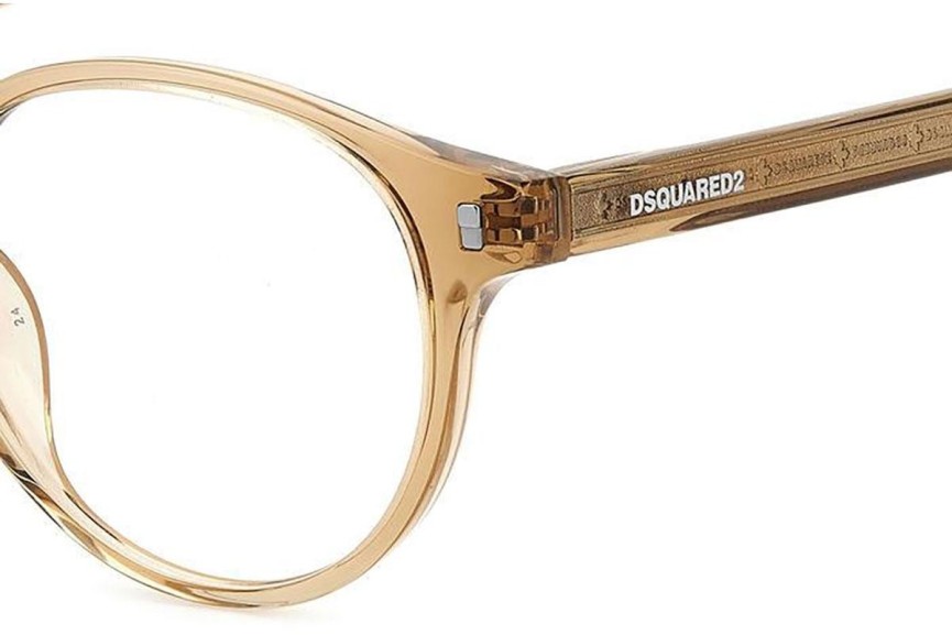 Okuliare Dsquared2 D20080 10A Okrúhle Béžové