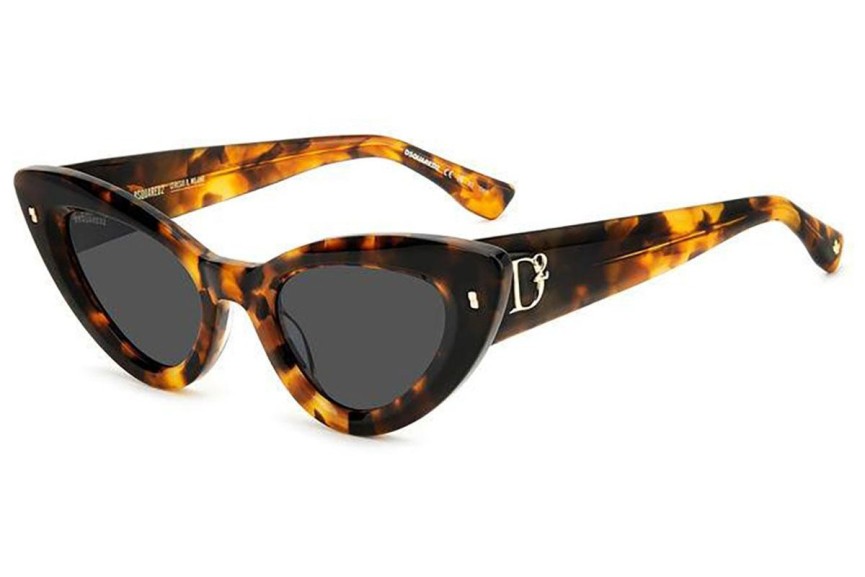 Slnečné okuliare Dsquared2 D20092/S WR9/IR Cat Eye Havana