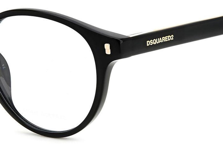 Okuliare Dsquared2 D20080 807 Okrúhle Čierne