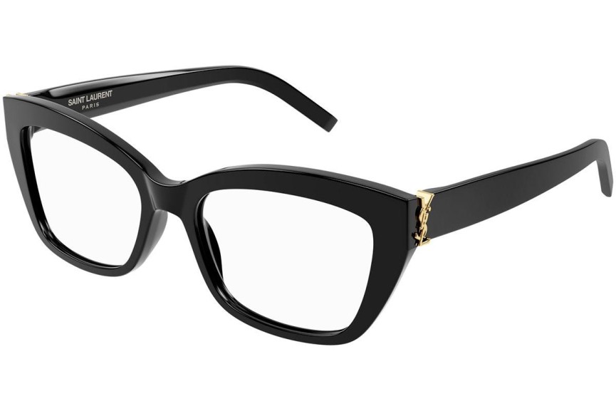 Okuliare Saint Laurent SLM117 001 Squared Čierne