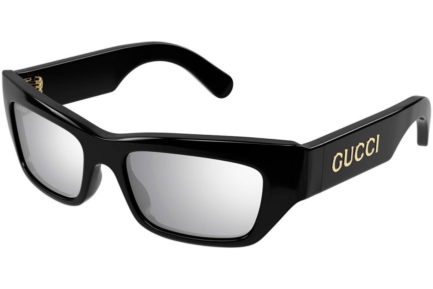 Slnečné okuliare Gucci GG1296S 002 Obdĺžníkové Čierne