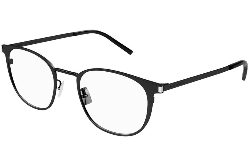 Okuliare Saint Laurent SL584 001 Okrúhle Čierne