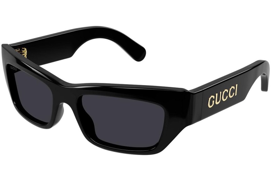 Slnečné okuliare Gucci GG1296S 001 Obdĺžníkové Čierne