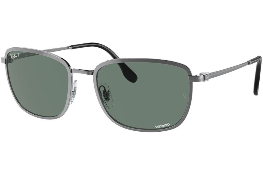 Slnečné okuliare Ray-Ban RB3705 004/O9 Obdĺžníkové Strieborné