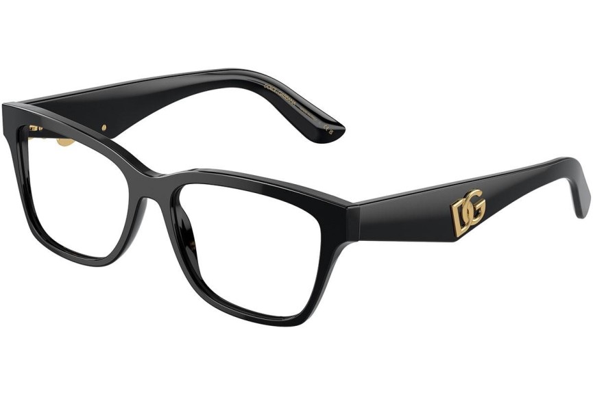 Okuliare Dolce & Gabbana DG3370 501 Obdĺžníkové Čierne