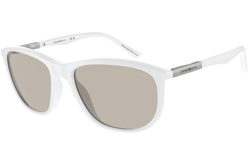 Slnečné okuliare Emporio Armani EA4201 5344/3 Okrúhle Biele