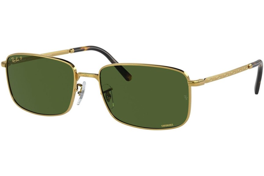 Slnečné okuliare Ray-Ban RB3717 9196P1 Polarized Obdĺžníkové Zlaté