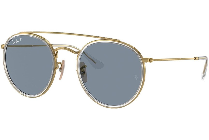 Slnečné okuliare Ray-Ban Round Double Bridge RB3647N 001/02 Okrúhle Zlaté