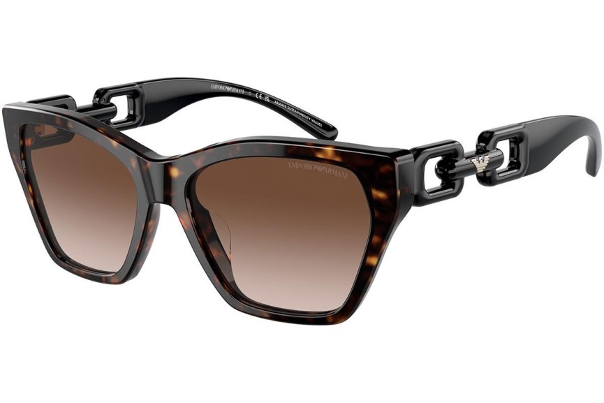 Slnečné okuliare Emporio Armani EA4203U 502613 Cat Eye Havana