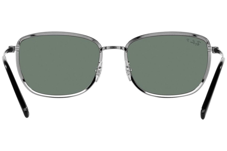 Slnečné okuliare Ray-Ban RB3705 004/O9 Obdĺžníkové Strieborné