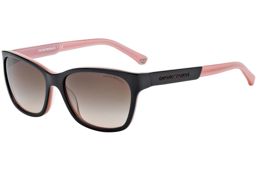 Slnečné okuliare Emporio Armani EA4004 504613 Squared Čierne