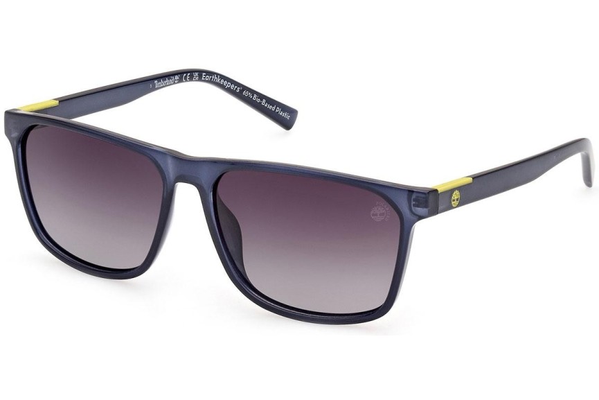 Slnečné okuliare Timberland TB9312 90D Polarized Squared Modré