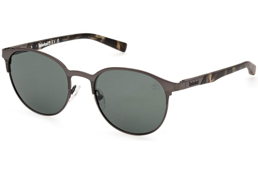 Slnečné okuliare Timberland TB9313 13R Polarized Okrúhle Hnedé