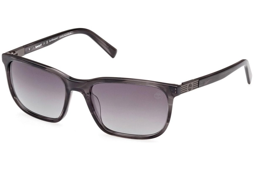 Slnečné okuliare Timberland TB9318 20D Polarized Obdĺžníkové Sivé