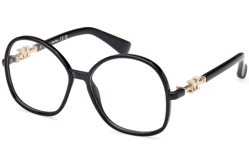 Okuliare Max Mara MM5100 001 Okrúhle Čierne