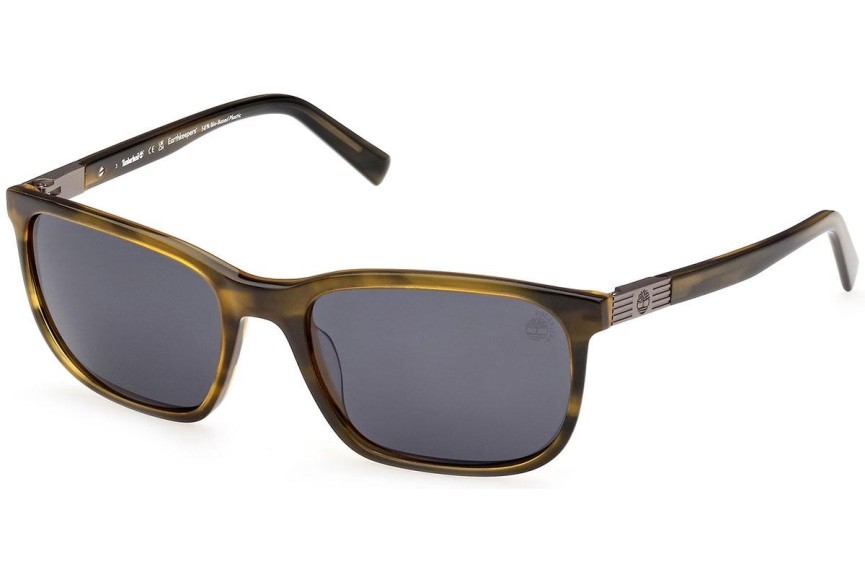 Slnečné okuliare Timberland TB9318 96D Polarized Obdĺžníkové Zelené