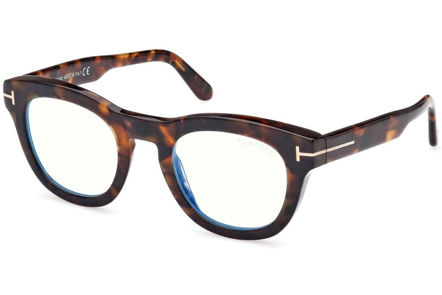 Okuliare Tom Ford FT5873-B 052 Okrúhle Havana