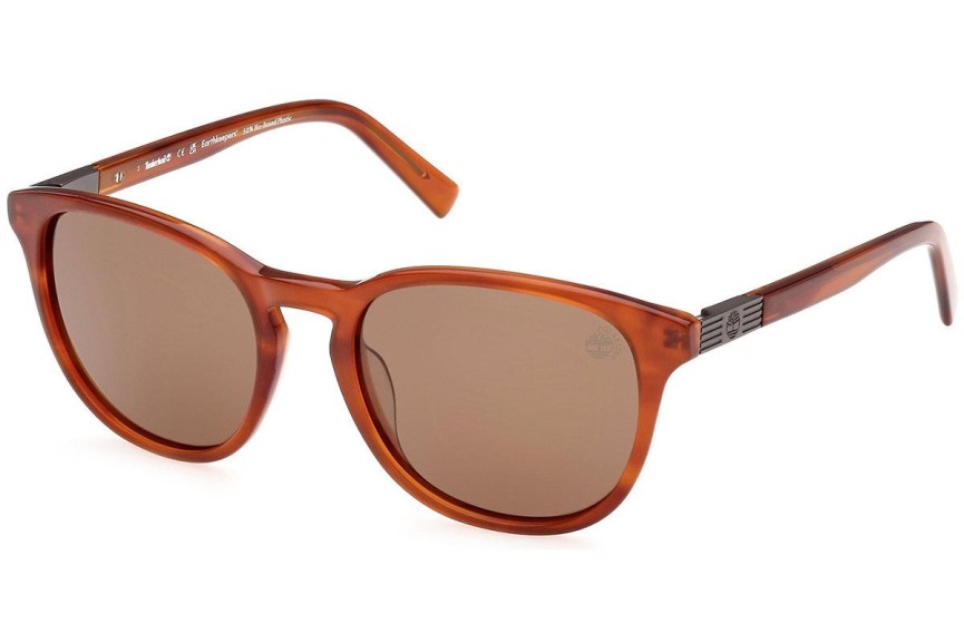 Slnečné okuliare Timberland TB9319 47H Polarized Okrúhle Hnedé