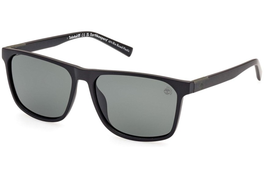 Slnečné okuliare Timberland TB9312 02R Polarized Squared Čierne