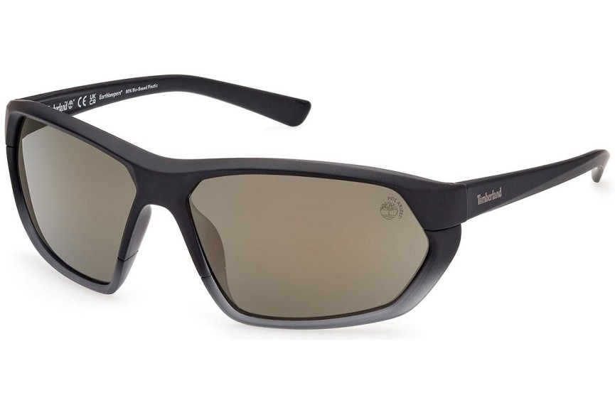 Slnečné okuliare Timberland TB9310 02R Polarized Obdĺžníkové Čierne