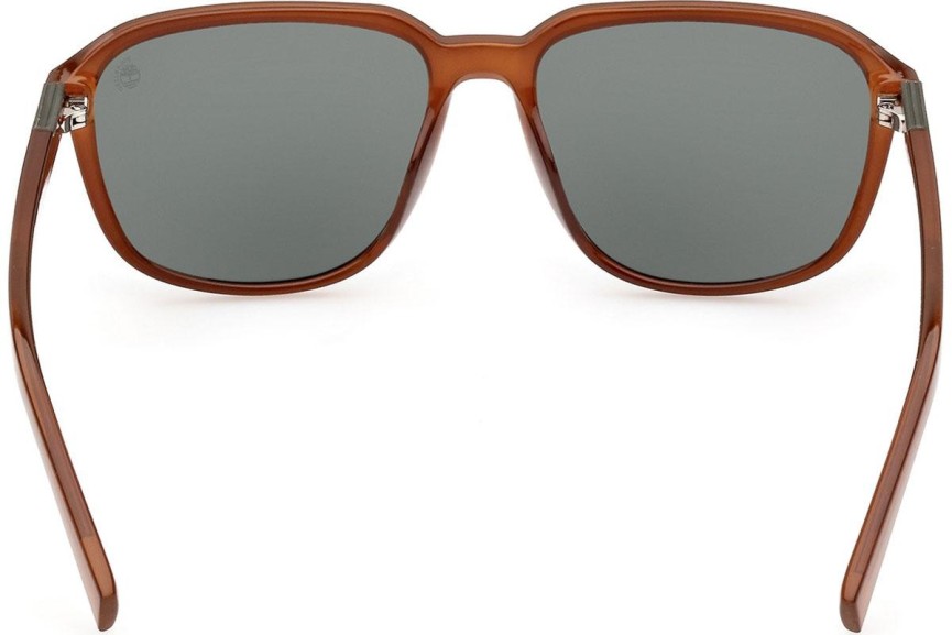 Slnečné okuliare Timberland TB9311 47R Polarized Squared Hnedé