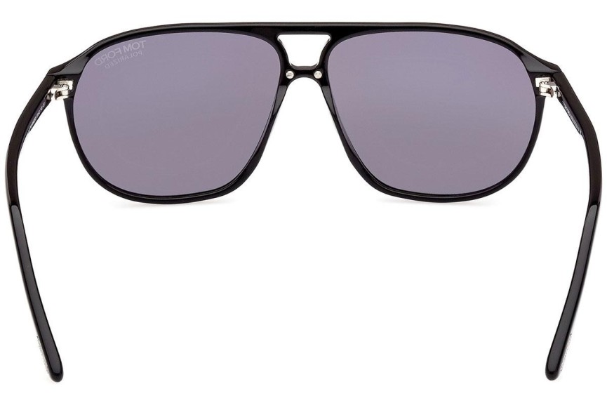 Slnečné okuliare Tom Ford FT1026-N 01D Polarized Pilot Čierne