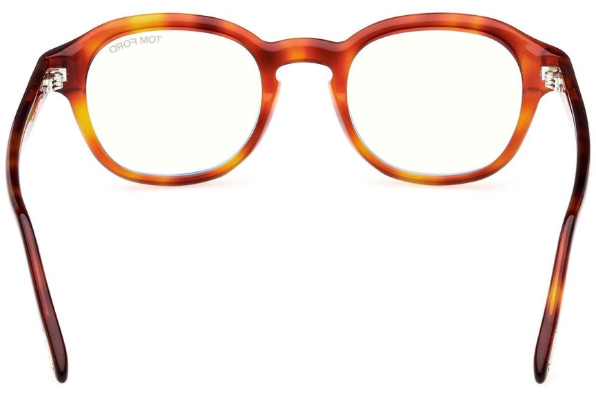 Okuliare Tom Ford FT5871-B 053 Okrúhle Havana