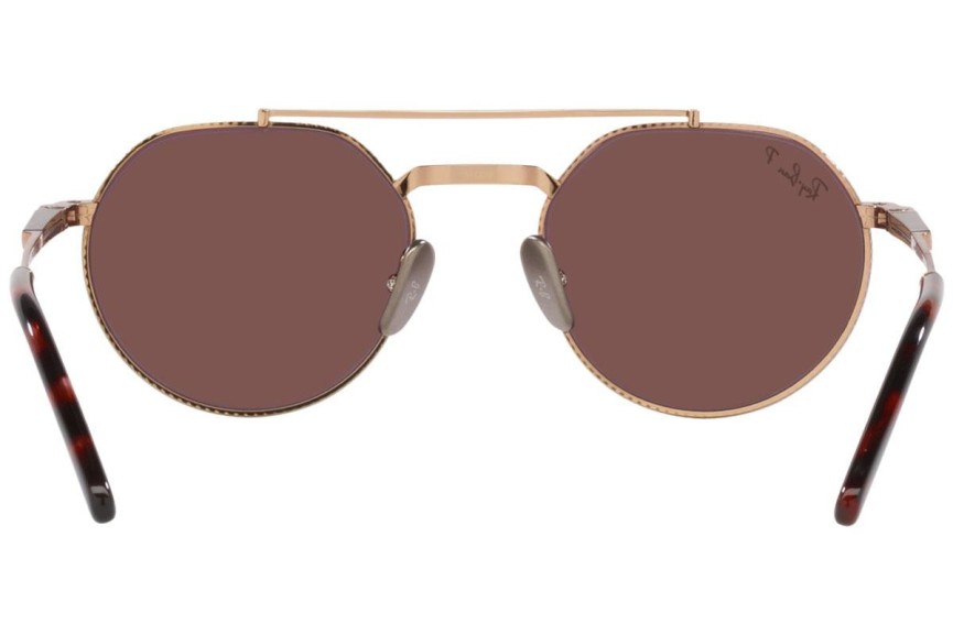 Slnečné okuliare Ray-Ban Jack II Titanium Chromance Collection RB8265 3140AF Polarized Okrúhle Zlaté