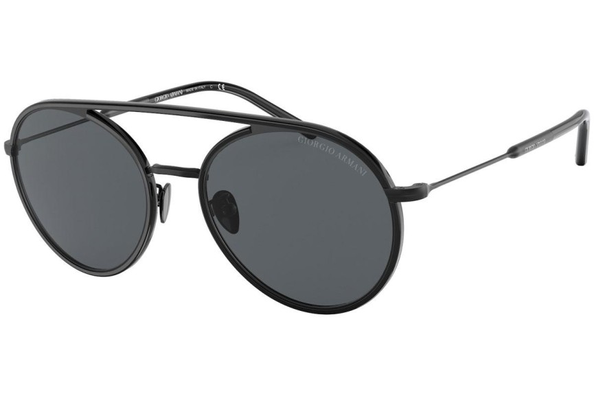 Slnečné okuliare Giorgio Armani AR6121J 300187 Okrúhle Čierne