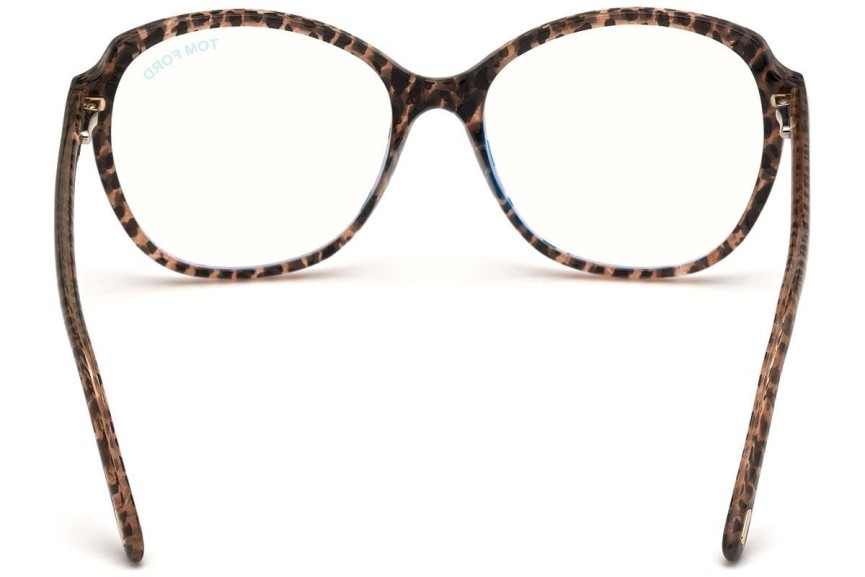 Okuliare Tom Ford FT5708-B 055 Okrúhle Havana