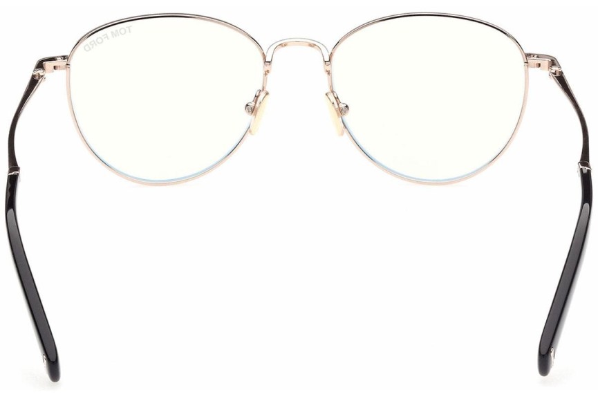 Okuliare Tom Ford FT5749-B 028 Okrúhle Zlaté