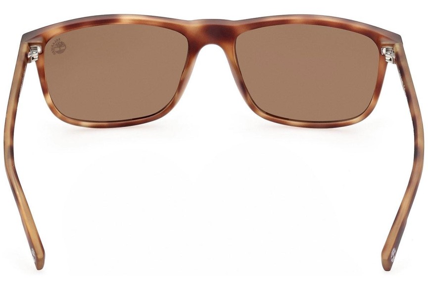 Slnečné okuliare Timberland TB9266 52H Polarized Obdĺžníkové Havana