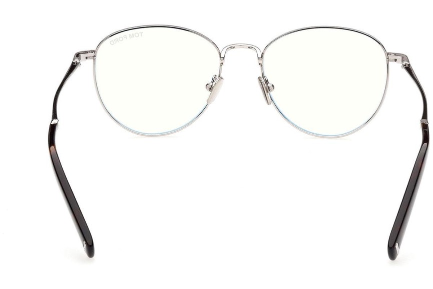 Okuliare Tom Ford FT5749-B 016 Okrúhle Strieborné